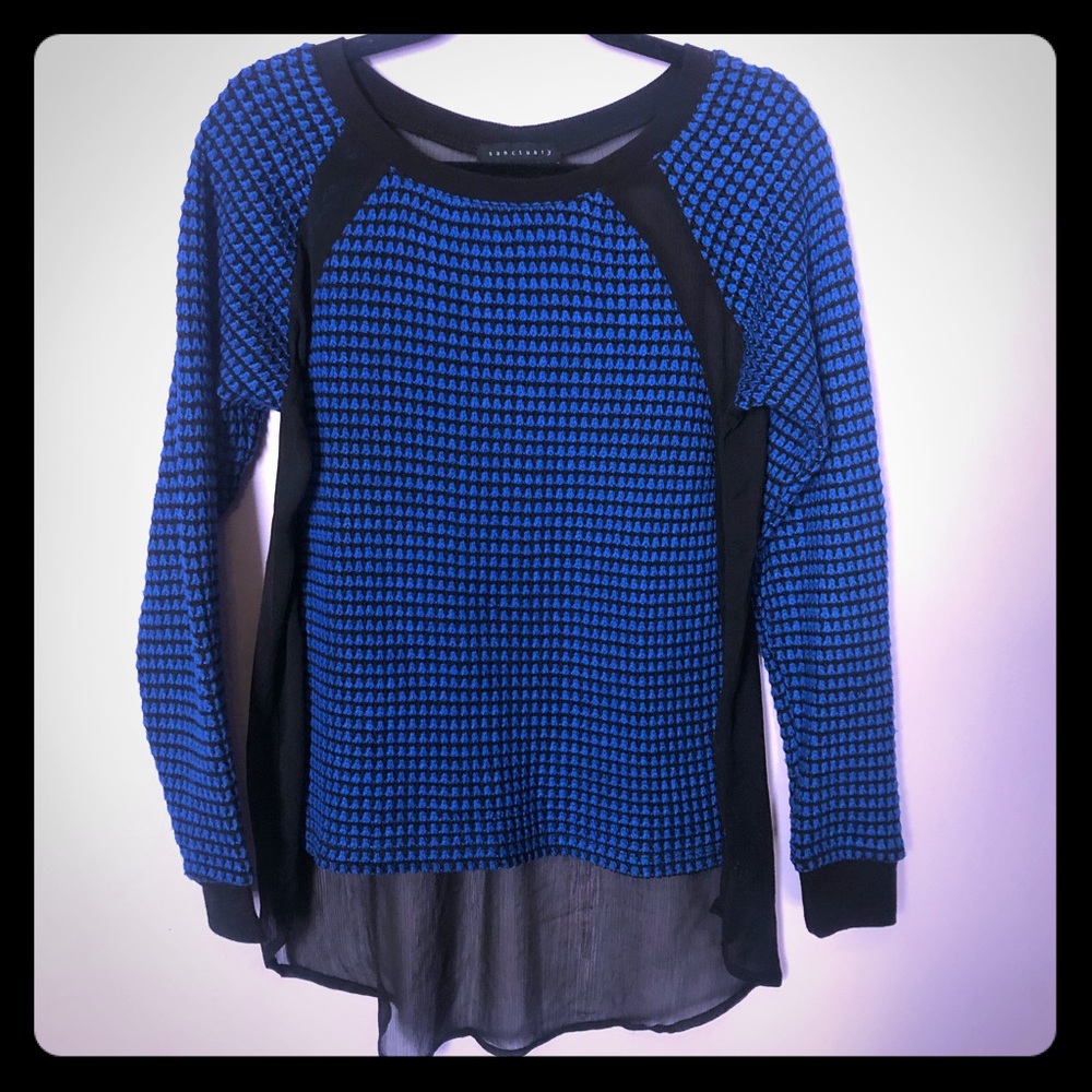 2 blouses Sanctuary & Josephine Chaus- sheer